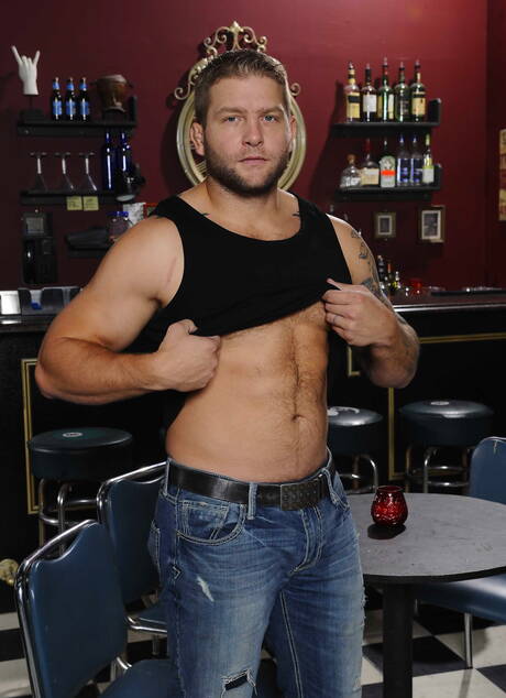 American hot bear Colby Jansen and english hairy stud Dean Monroe banged each other