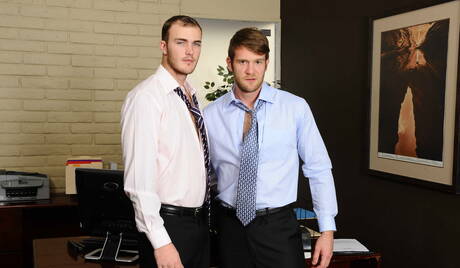 Men: Nice american buddies otter Christian Wilde and hairy stud Colby Keller make a love