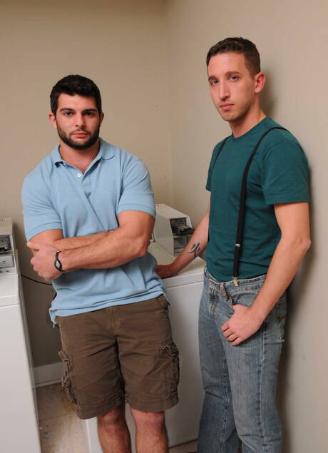 Men: American hairy bear Tony Paradise and tough guy Tony Hunter fuck ass after sucking