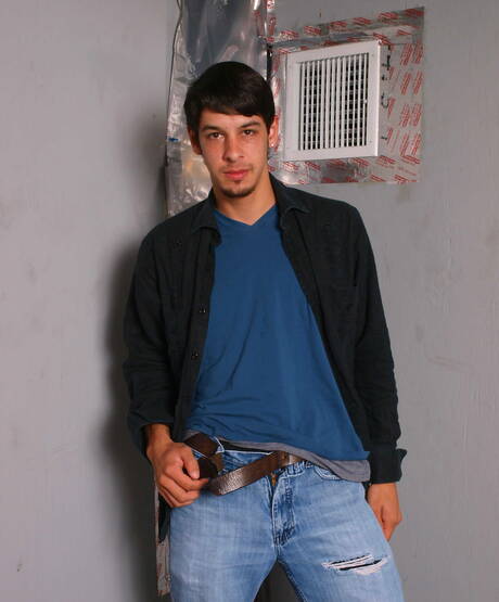 Well-built Tony Douglas and american stud Marc Dylan in dick sucking scene