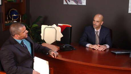 American otter Adam Russo and latin strongman Alexsander Freitas make a love