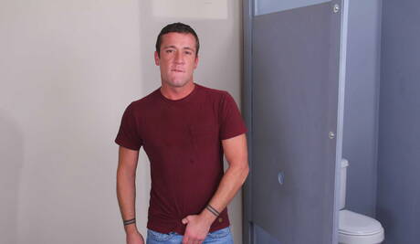 Men.com: Sexy americans, hairy stud Trevor Knight and tough guy Kirk Cummings playing with cock