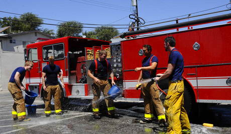 Rocco, Colby Jansen, Landon, Andrew Stark, Charlie have a good groupsex outdoor