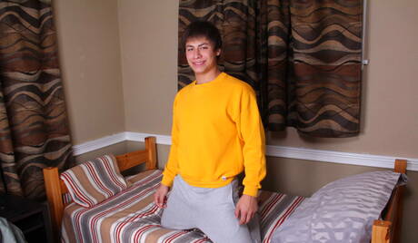 Men: Nice american guys stud Aj Monroe and hunky guy Julian Smiles sucking and fucking each other