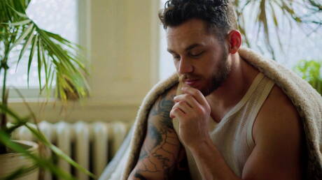 Matthew Camp and american strongman Marco Lorenzo fuck ass after sucking cock in hot shower