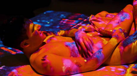 Matthew Camp and american strongman Marco Lorenzo fuck ass after sucking cock in hot shower