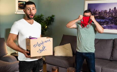 American superstud Tristan Jaxx and husky guy Argos fuck ass after sucking cock