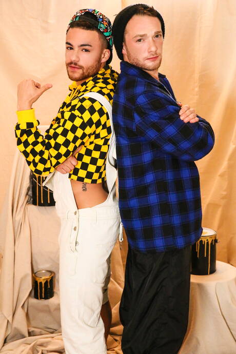 Men: Hot american guys hot twink Derek Reed and husky guy Beaux Banks in hot homosexual action