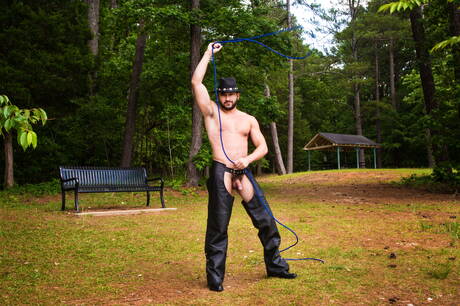 Men.com: Two american boys muscular Scott Demarco and hunky guy Logan Cross have a hot couple sex outside