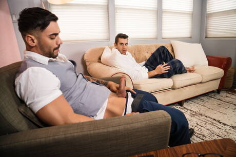 Hot american guys muscular Dante Colle and stud Arad Winwin in hot homosexual scene