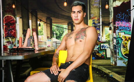 Latin beefcake Diego Sans and well-built Theo Knoxx have a good sex