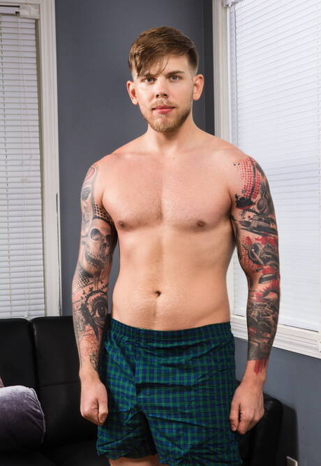 Seksowni Amerykanie, przystojny facet Dante Colle i umięśniony Steve Rickz kochają się