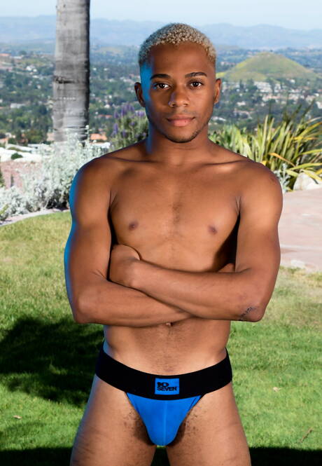 Noir Male: American tough guy Cade Maddox and  Marcel Tykes in black on white anal sex