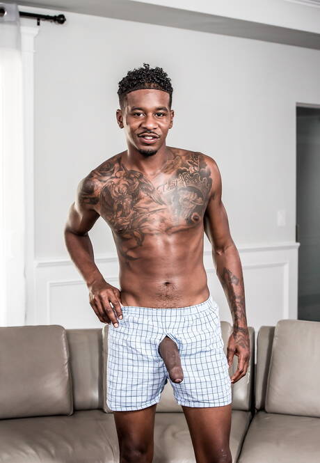 Horny guys Marquee D.angelo, Casey Everett and Colby Tucker in threesome interracial fuck action