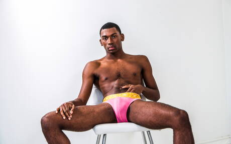 American hunky guy Colby Tucker and stud Jay Edge in interracial blowjob scene