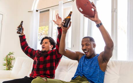 Pretty american boys superstud Armond Rizzo and muscular Deep Dic in hot homosexual scene