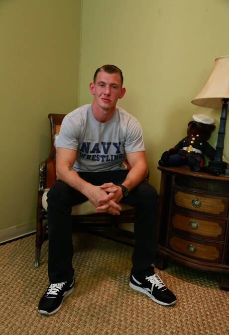 Active Duty: American well-built Richard Buldger and muscular Phoenix River have a hot couple scene