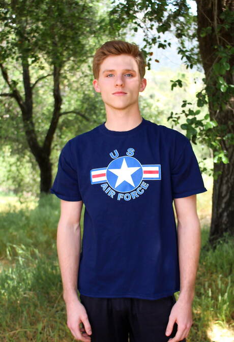 American pretty boy Nathan Reed having a pleasure outdoor