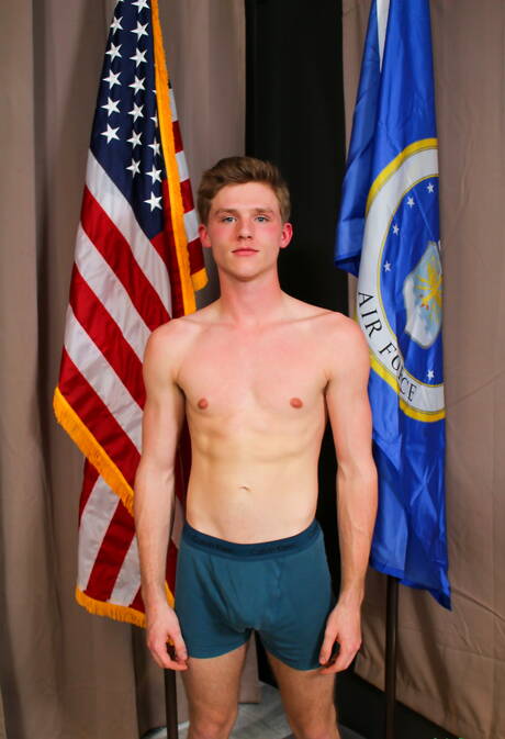 American pretty boy Nathan Reed having a pleasure outdoor