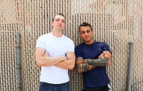 Active Duty: Beefy Johnny B and american superstud Laith Inkley have anal sex