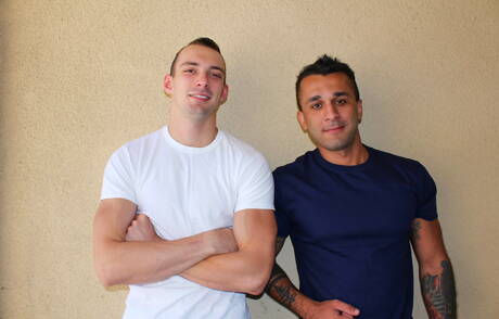 De gespierde Johnny B en de Amerikaanse superstud Laith Inkley hebben anale seks