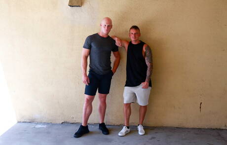 Nice american guys hunk Gunner and well-built Roman Eros have a good anal sex