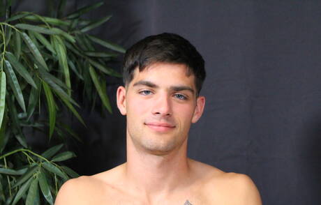 Amerykański kudłaty ogier Leeroy Jones pokazuje piękne ciało