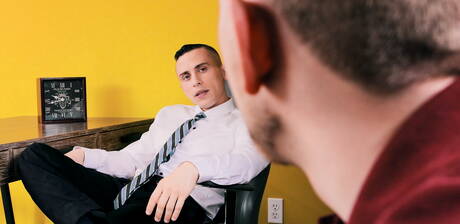 O durão americano Dante Martin e o bonitão Steve Rickz transando depois de um boquete