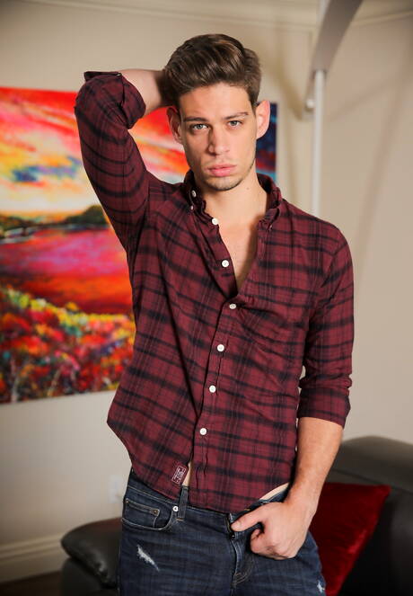 Les garçons américains chauds, le minet chaud Michael Del Ray et le beau gosse Spencer Laval baisent le cul après avoir sucé une bite