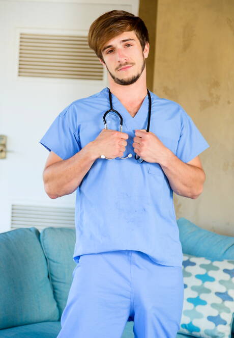 Next Door Studios: Hot american dudes otter Donte Thick and hunk Carter Woods banged each other outside