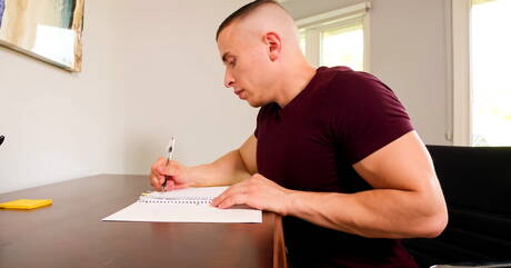 Los guapos estadounidenses supersementales Dante Martin y Darin Silvers tienen sexo caliente