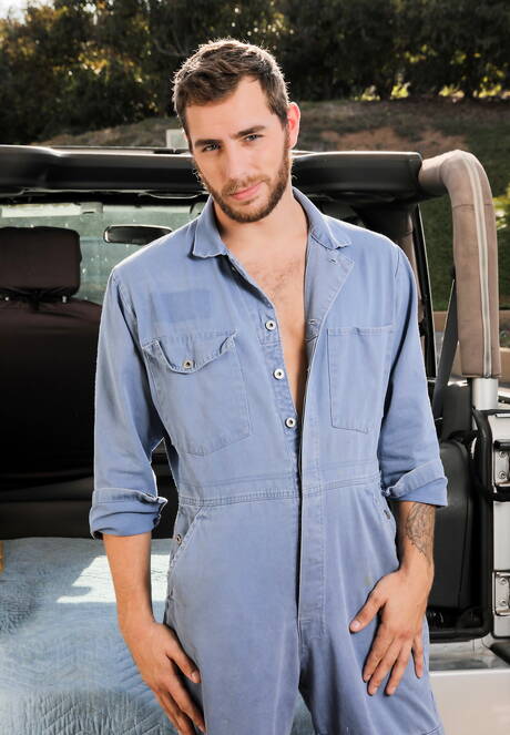 Next Door Studios: Hot Carter Woods, Justin Matthews and Steve Rickz love each other outside