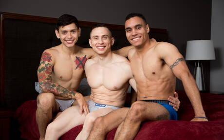 Die versauten Kumpels Dante Martin, Jamie Steel und Anthony Moore lieben sich