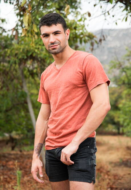 素敵なアメリカ人の男の子の筋肉質なイアン・グリーンと毛深いスタッドドンテシックは、屋外で熱い同性愛行為をしています