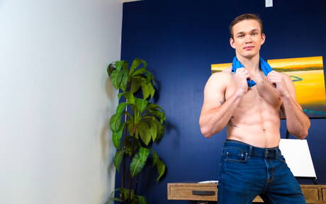 Le dur à cuire américain Jackson Traynor et Eddie Danger se font baiser le cul