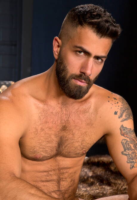 Der amerikanische Otter Adam Ramzi und der kanadische Superhengst Caleb King beim heißen Analsex