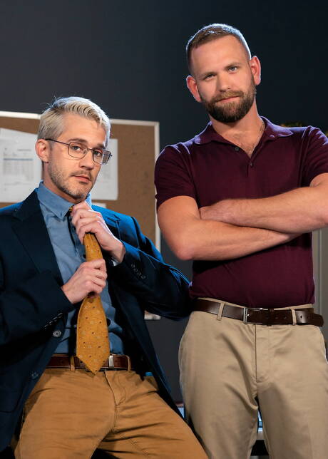 Fisting Central: Hot american boys young boy Sherman Maus and mature bear Josh Mikael fuck after dick sucking and fisted