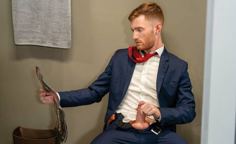 Nice american guys hairy stud Seamus Oreilly and bear Dale Savage love each other with fisting in bathroom