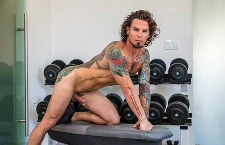 Attractive dude Archer Croft and gorgeous dude Riley Mitchell have a good sex