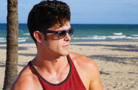 Scott Demarco, Devin Franco and Vadim Black sucking and screwing each other on beach