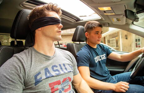 Hot american boys well-built Devin Franco and beefcake Colton Reece have a hot couple scene