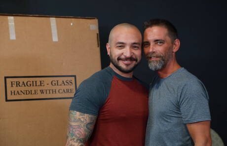 Pride Studios: American otter Joe Parker and latin hairy bear Julian Torres in hot homosexual scene