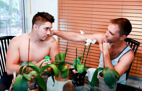 Pretty american boys hairy stud Joe Parker and tough guy Adrian Suarez in hard anal sex