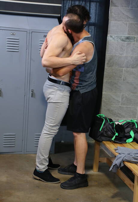 Two american boys otter Dustin Steele and hairy stud Angel Ventura fuck after blowjob