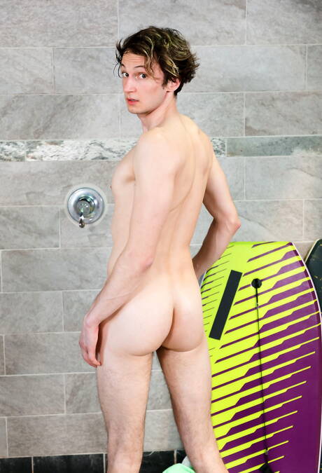 Sensual dude Troy Thomas and sexy boy Luke Taylor sucking and fucking each other in hot shower