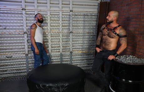 Pride Studios: Latin mature bear Julian Torres and beefcake Matt Muck sucking and fucking each other