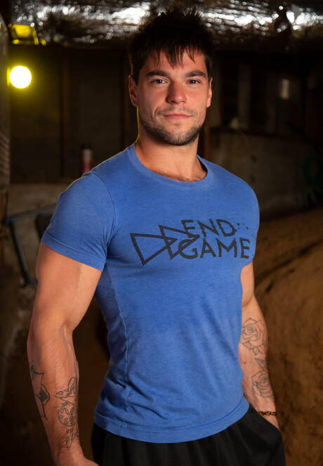 simpatici amici americani Aspen, il robusto ragazzo, e Elliot Finn, l