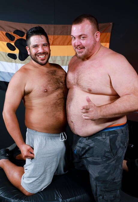 Beautiful buddy Lanz Adams and sensual buddy Hunter Scott in hot homosexual action