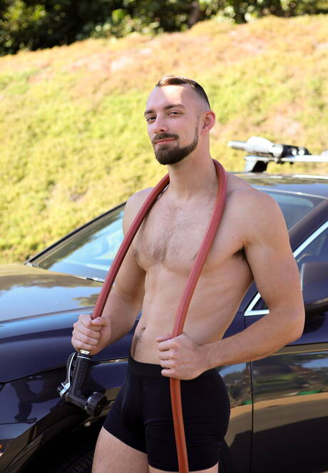 Princeton, Mathias, Johnny B, Jet w dzikim seksie grupowym na świeżym powietrzu