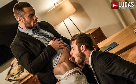 American hunky guy Ace Era and ukrainian bull Stas Landon have a hot couple sex